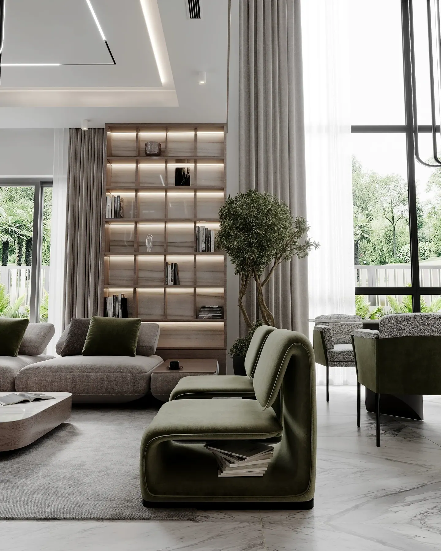 Modern Villa, Type A — 07-living-books